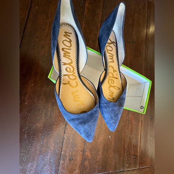 New with tags Blue suede Sam Edelman Flats #suede #suedeshoes #samedelman - Picture 2 of 3